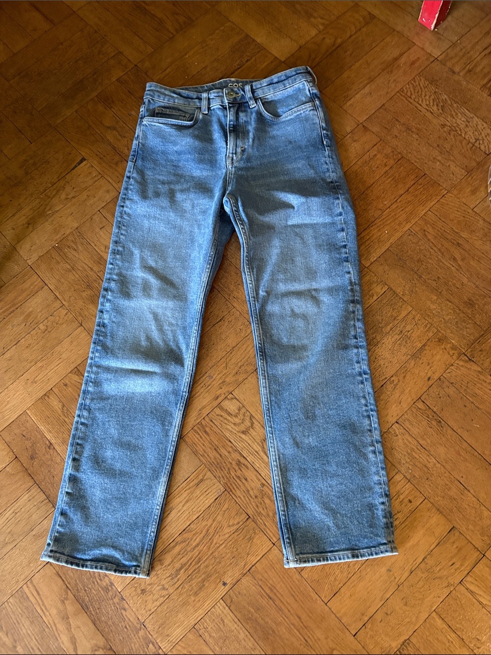 COS Light Blue Cropped Ankle Jeans